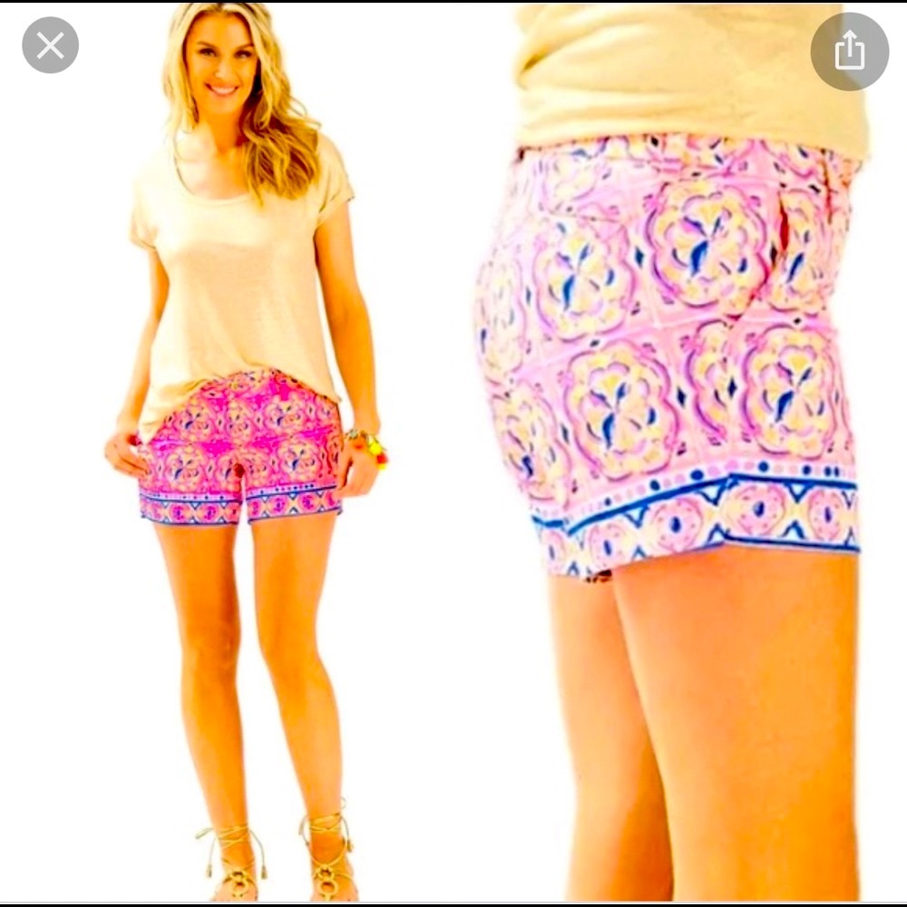 NWT Lilly Pulitzer Callahan short pink fusion